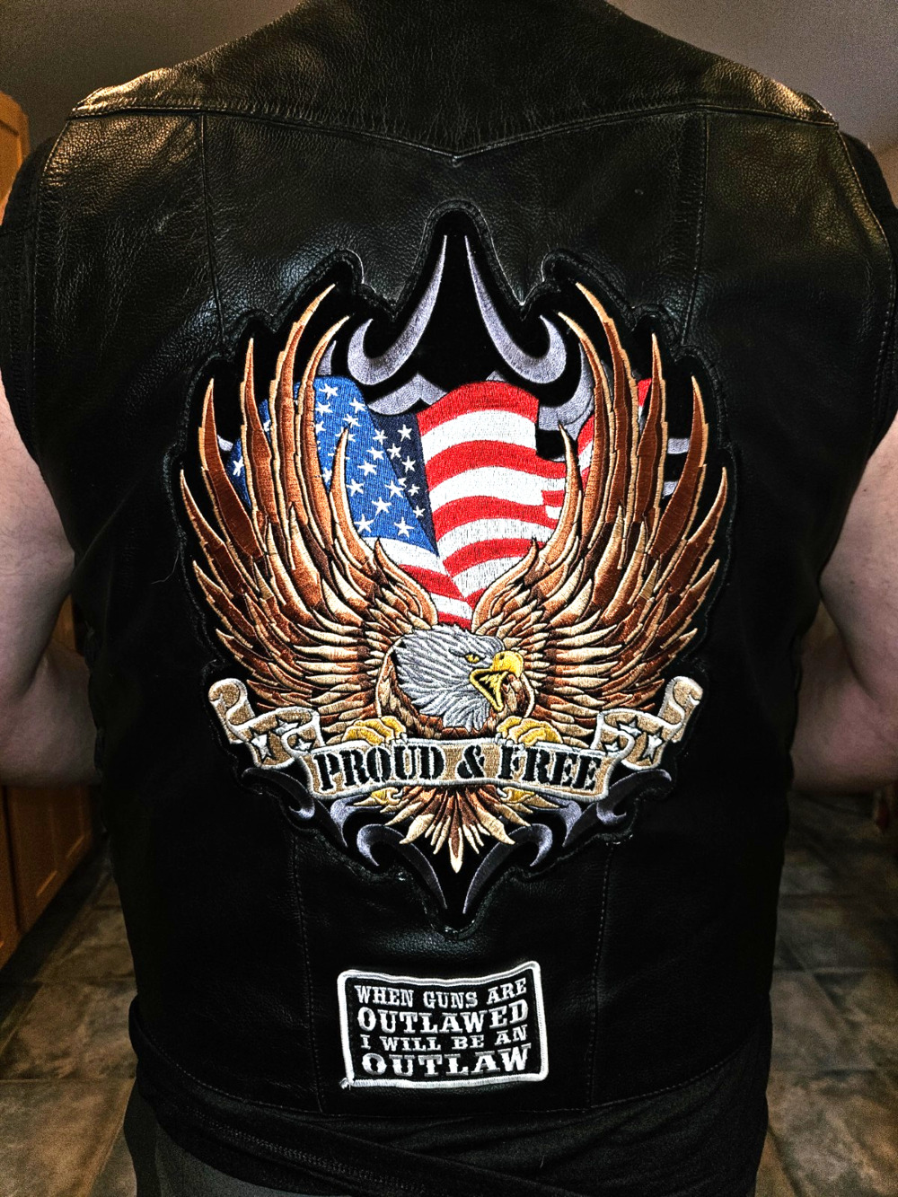 Biker Side Lace Vest First Classics Mens L Black Leather Conceal & Carry Pockets